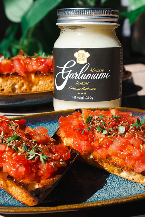 Garlumami mousse