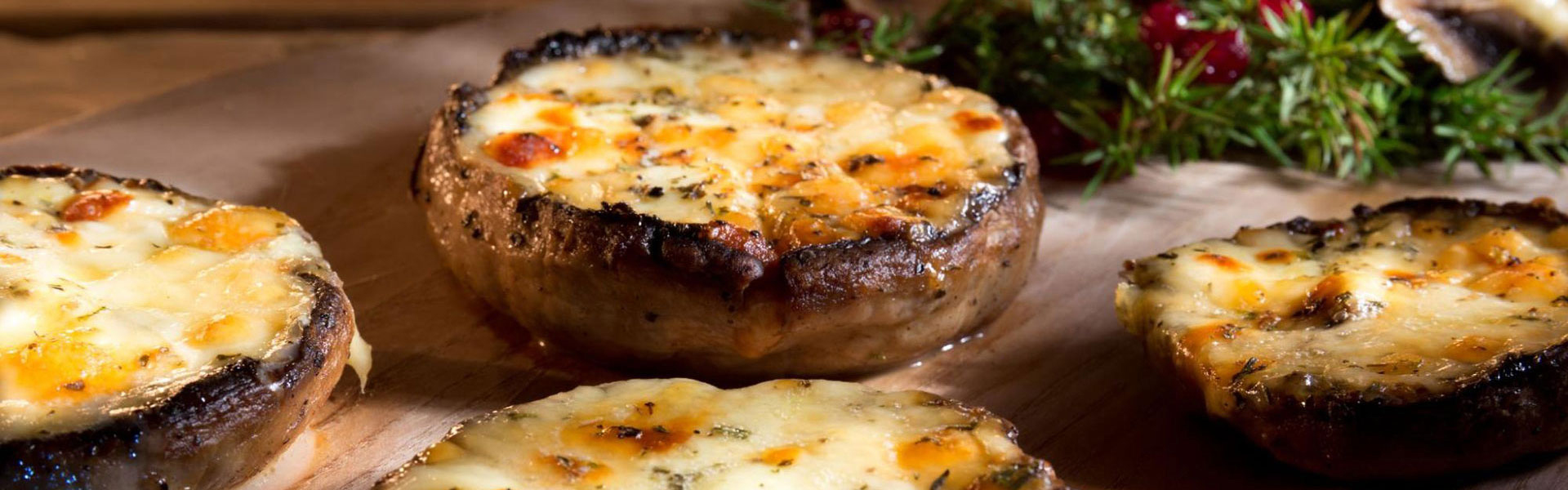 Portobello seened kahe juustu ja Garlumami kastmega